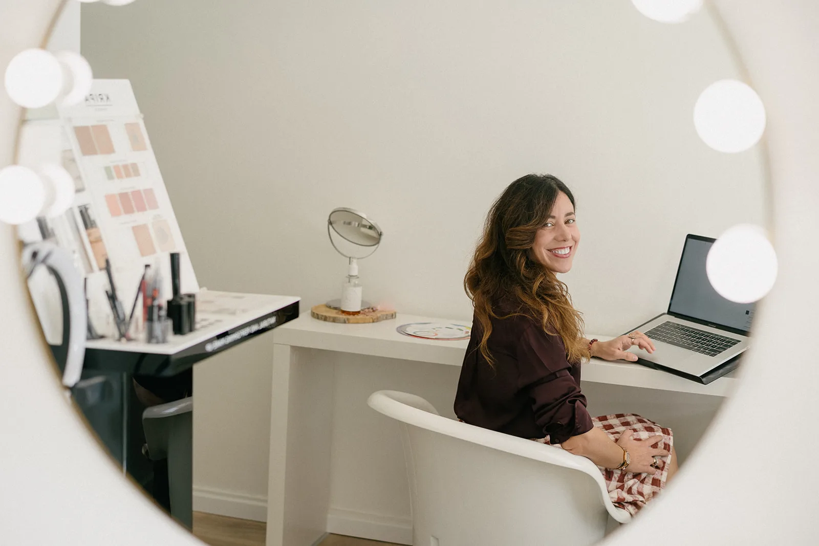 Lavoro al desktop sulla presenza digitale